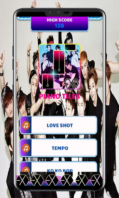 EXO KPOP Piano Tiles