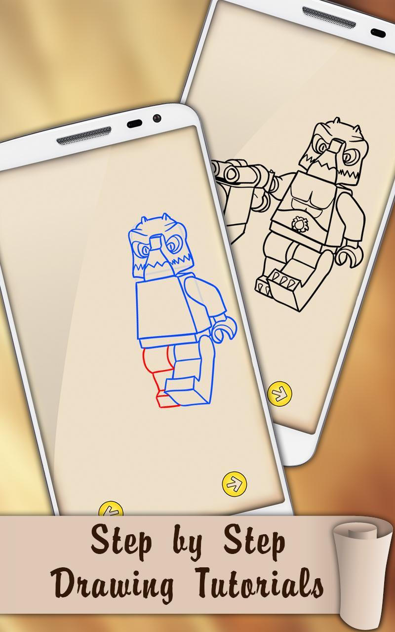 Draw Chima Tribe Fighters