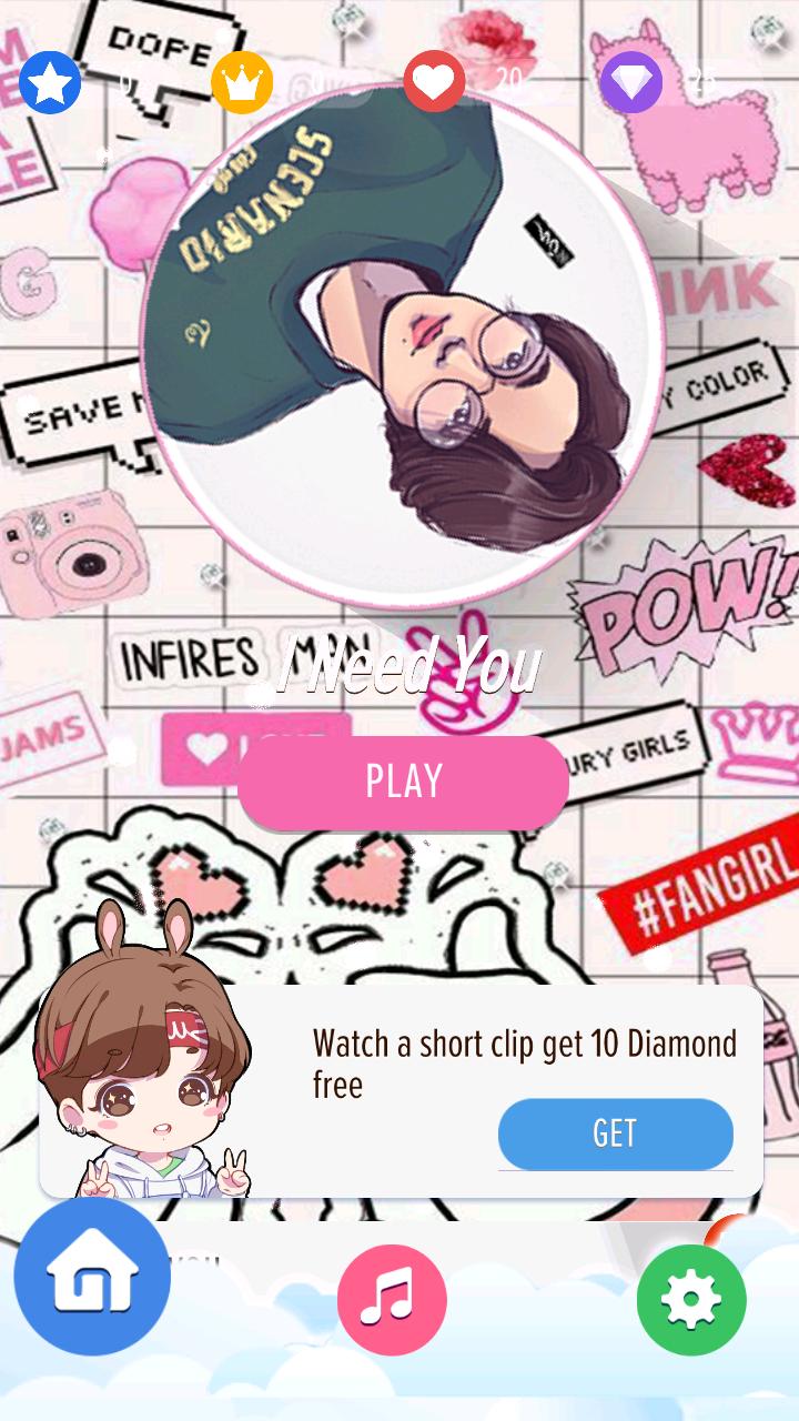 KPOP Piano Tiles - BLACKPINK, BTS, EXO