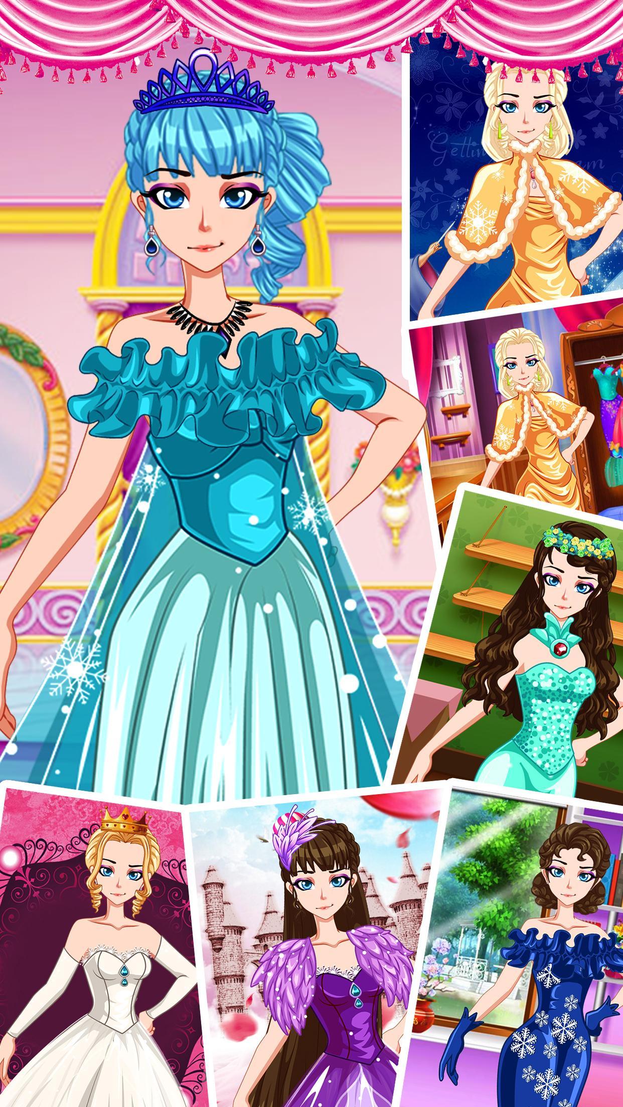 Dressup Cute Princess - Makeover Girly Games