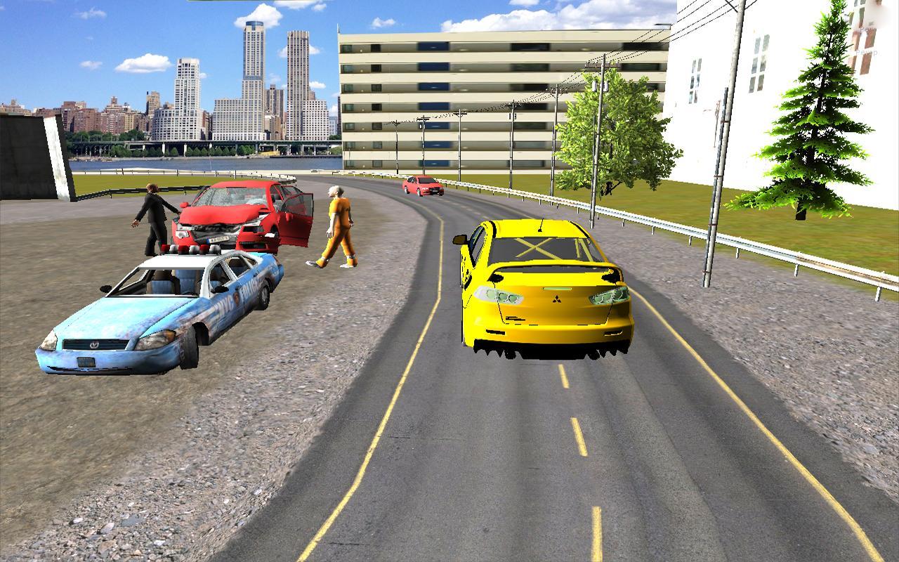 Big City Taxi Drive Simulation