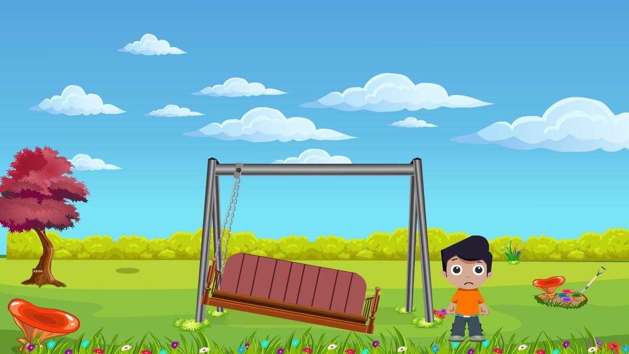 Cute Boy Swing Escape