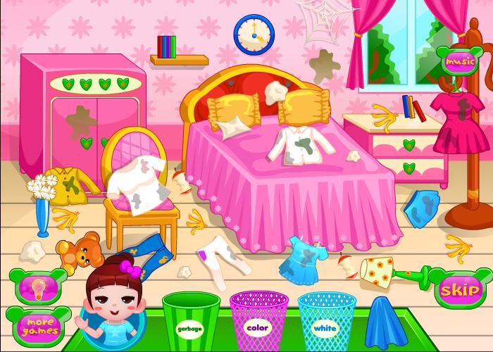 Room laundry games for girls