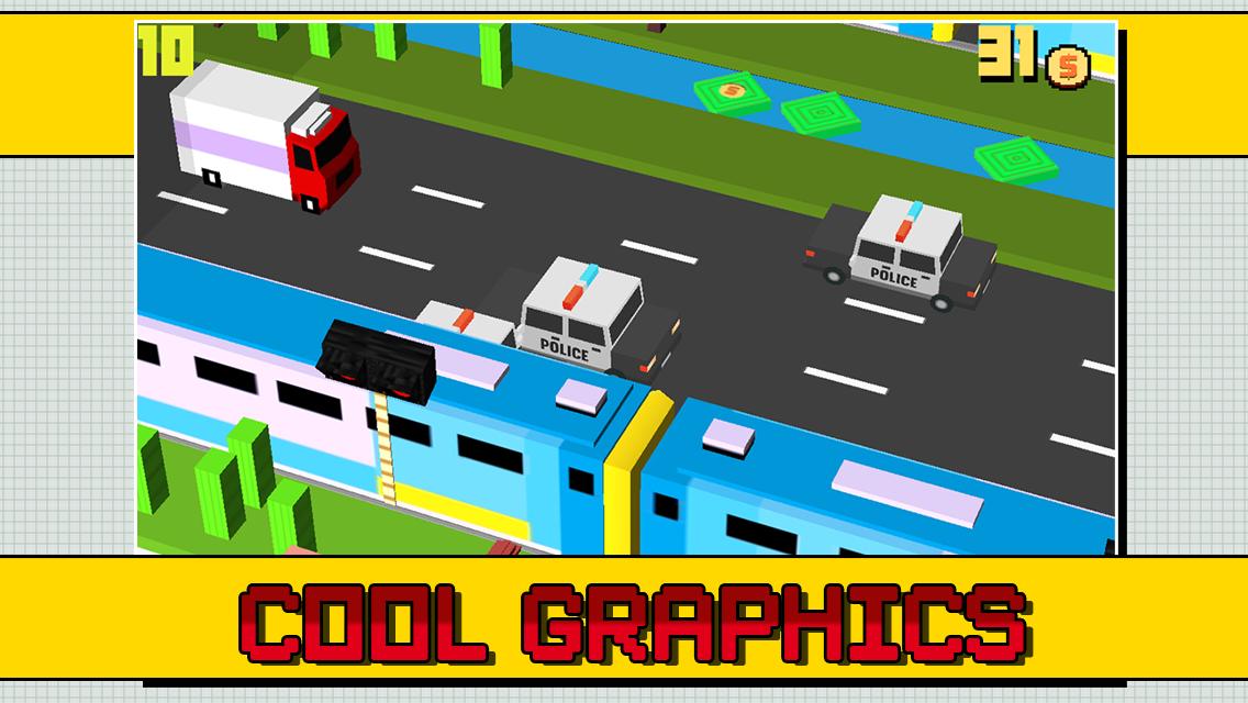 Crossy Cops vs Robber Roads
