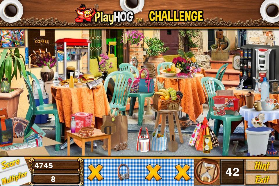 Challenge #149 City Cafe Free Hidden Objects Games