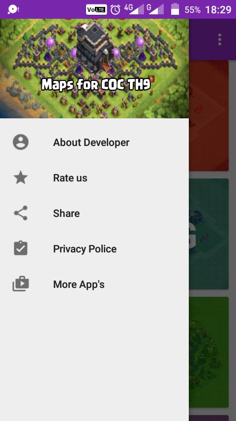 COC Base Map for TH9