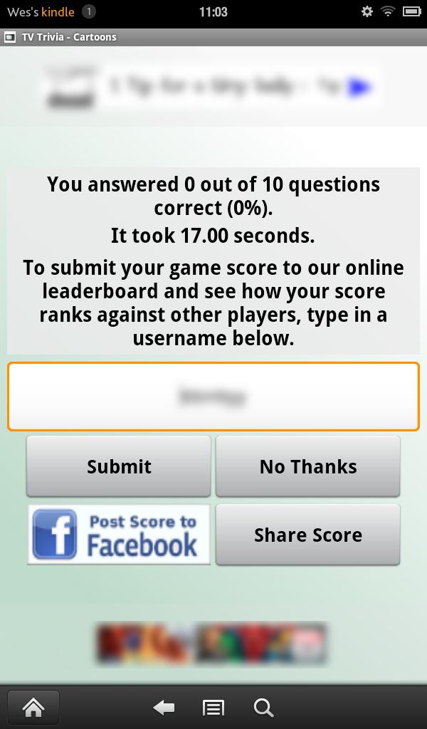 Cartoon Trivia