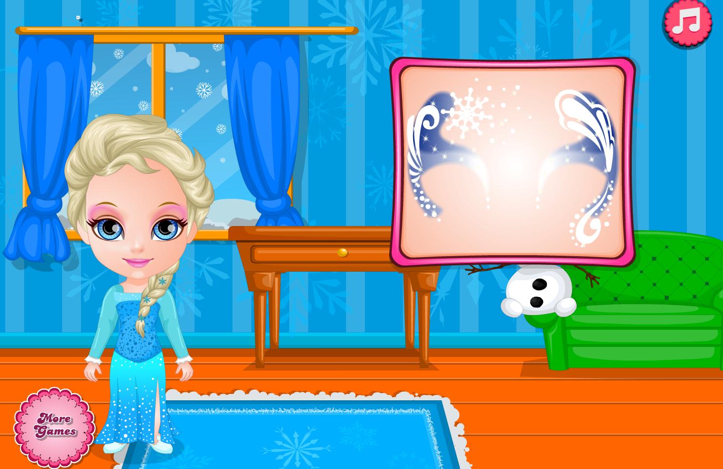 Baby Frozen Face Painting