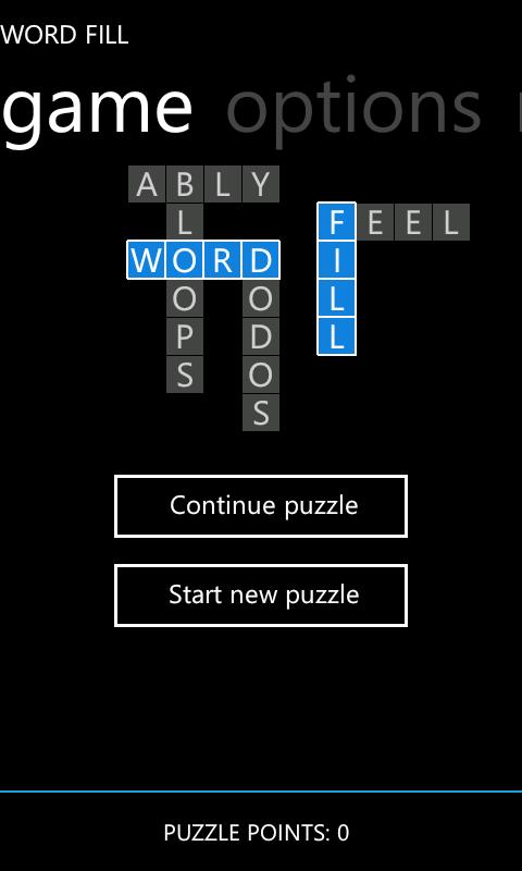 Word Fill Metro Basic