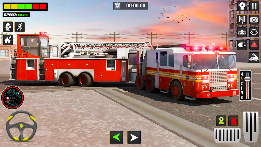 Fire Engine Truck Driving Sim