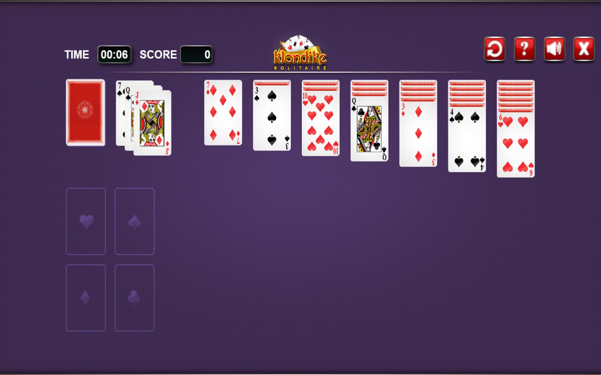 Solitaire Klondike card