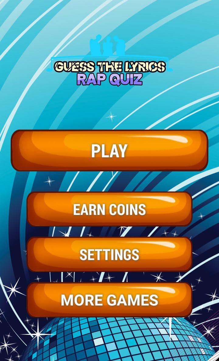 Guess The Lyrics Rap Quiz