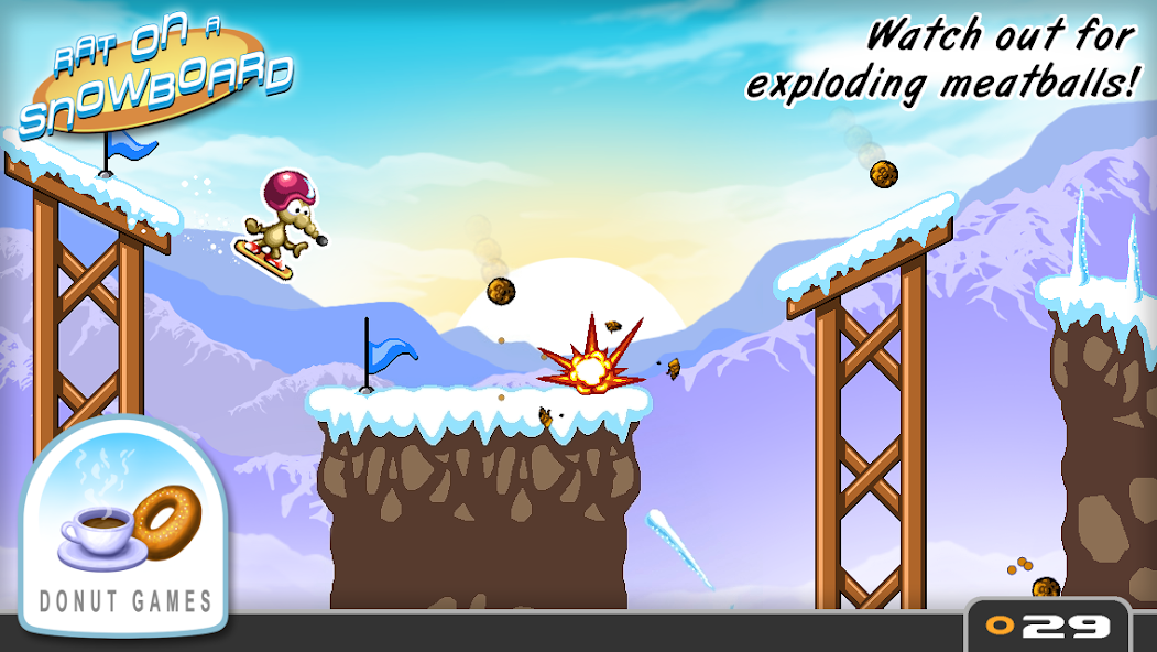 Rat On A Snowboard