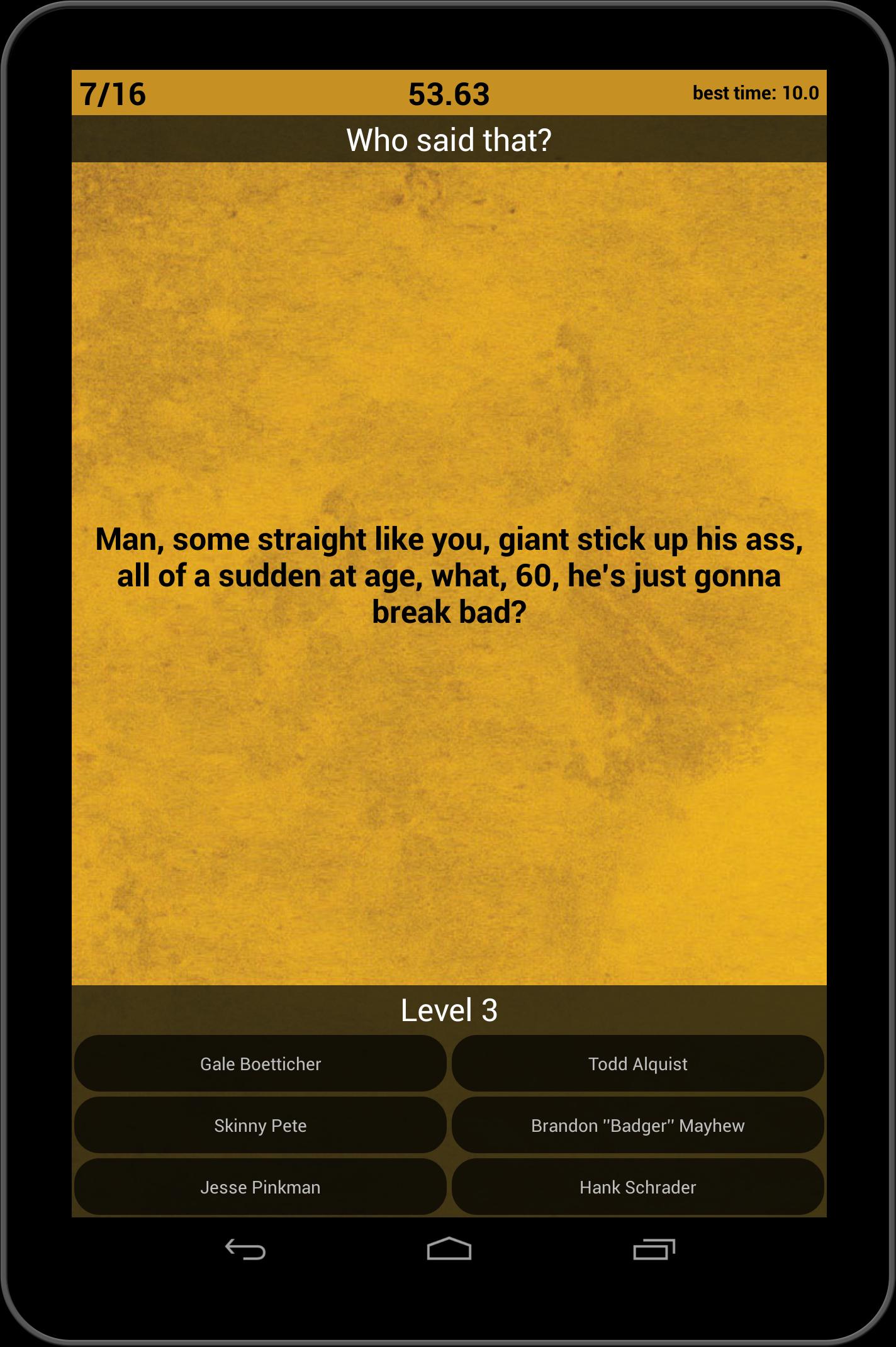 Bad Quiz