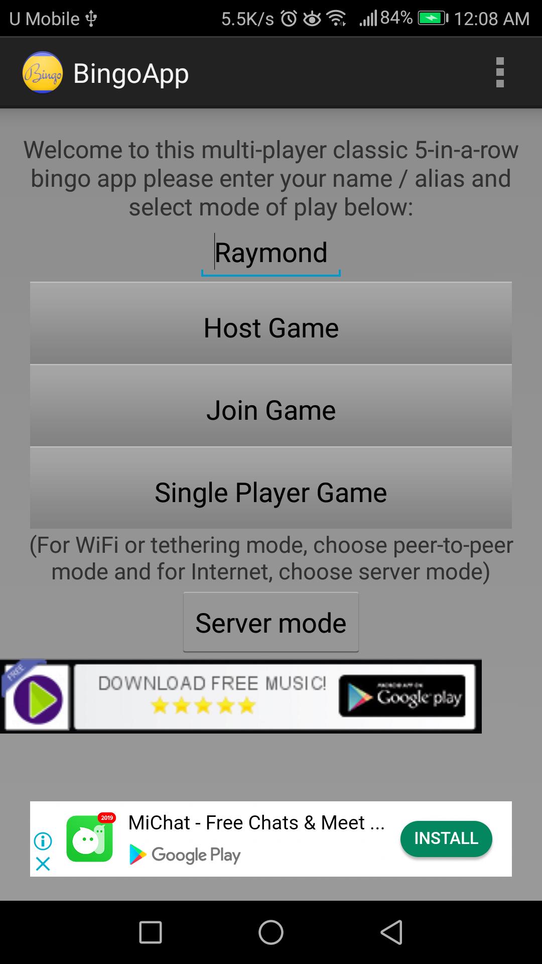 Bingo App