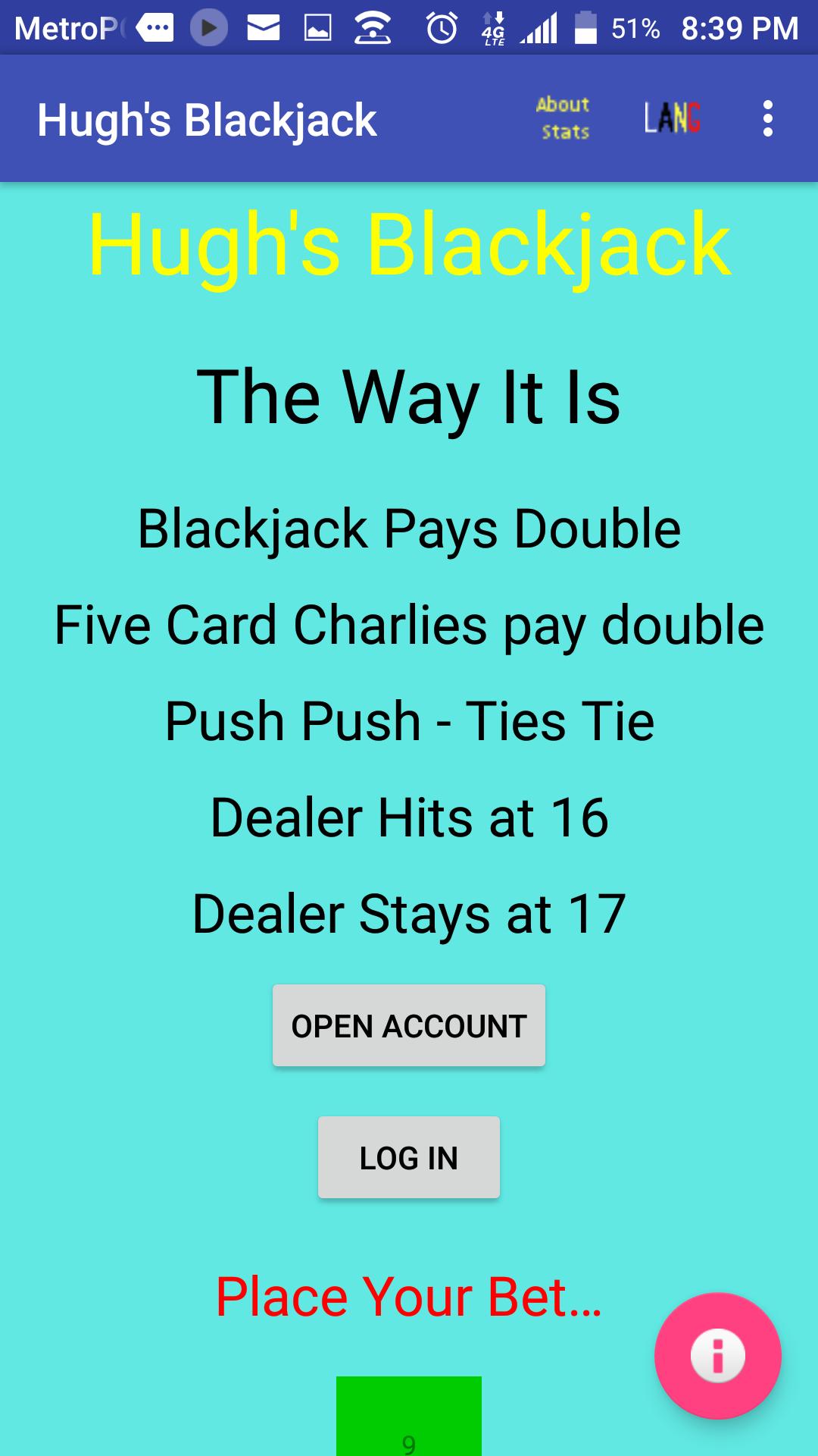 Hugh's Blackjack