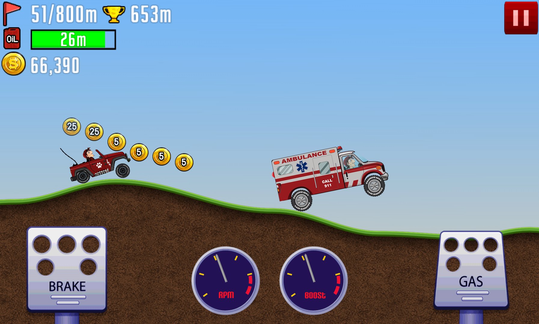 Mountain Hill Racing Car Climb