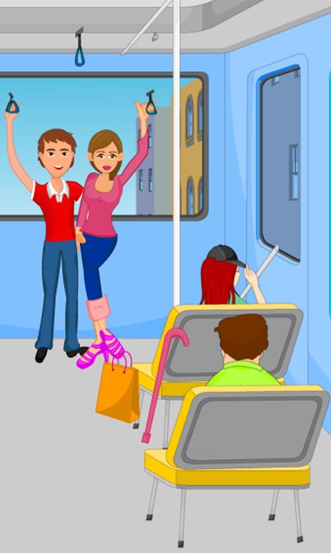 Fun Kiss on Bus