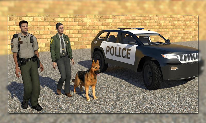 Police Dog Crime chase : City Subway Station