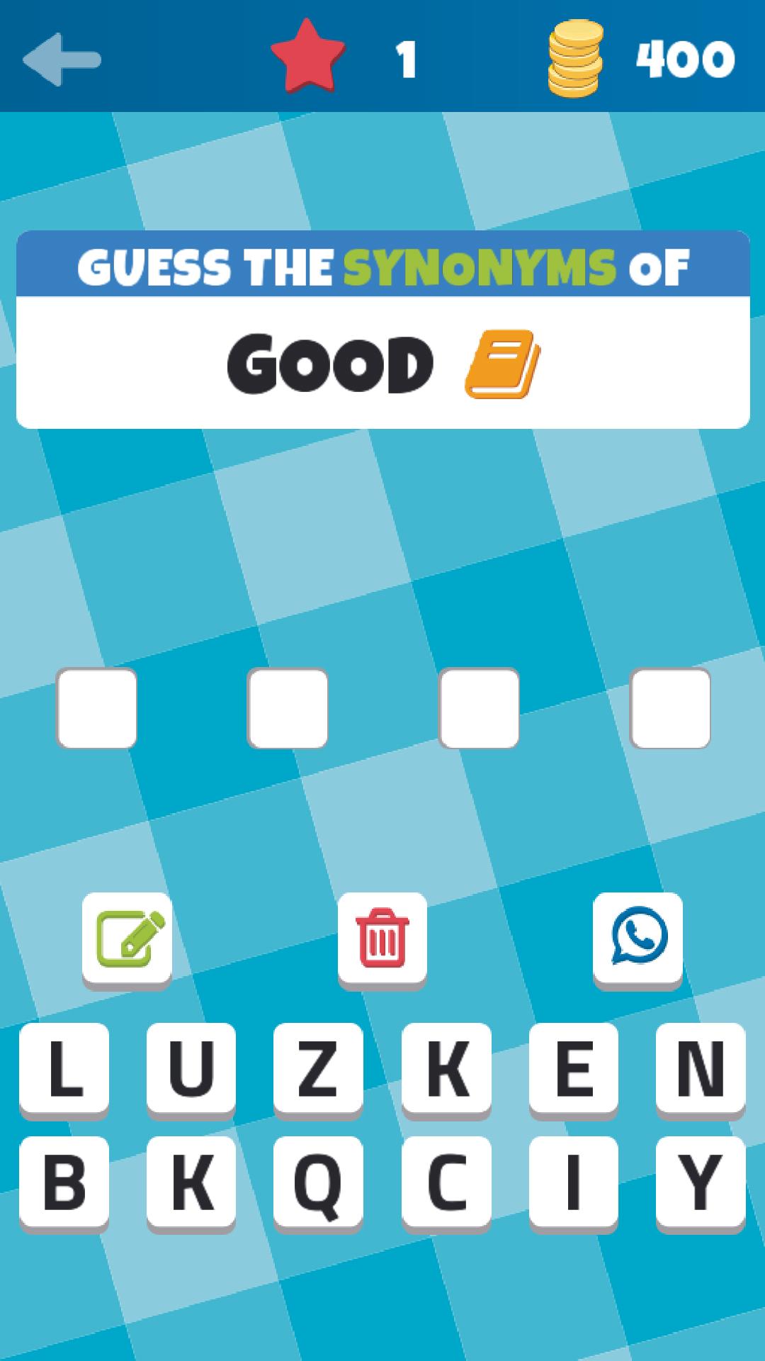 Synonyms & Antonyms- Word Game