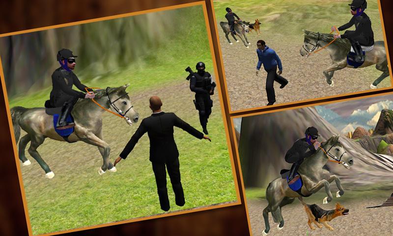 Mounted Police Horse Rider