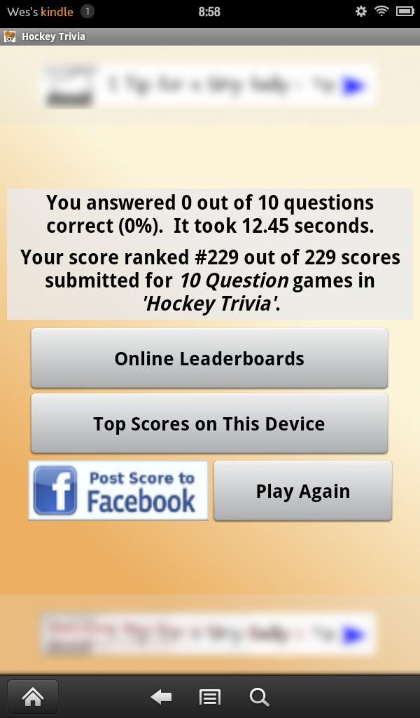 Hockey Trivia