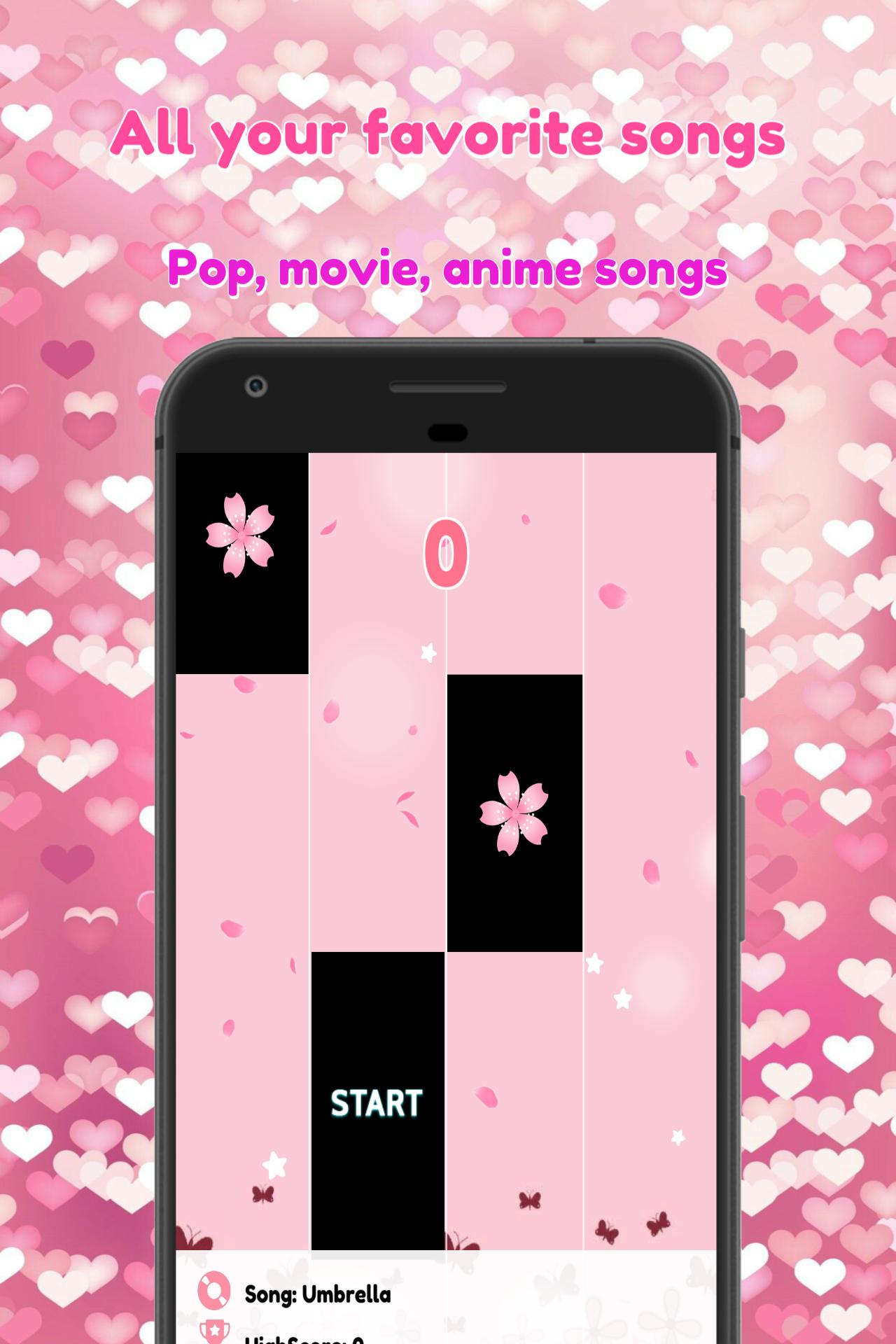 Rihanna Umbrella Piano Tiles Pink 2019