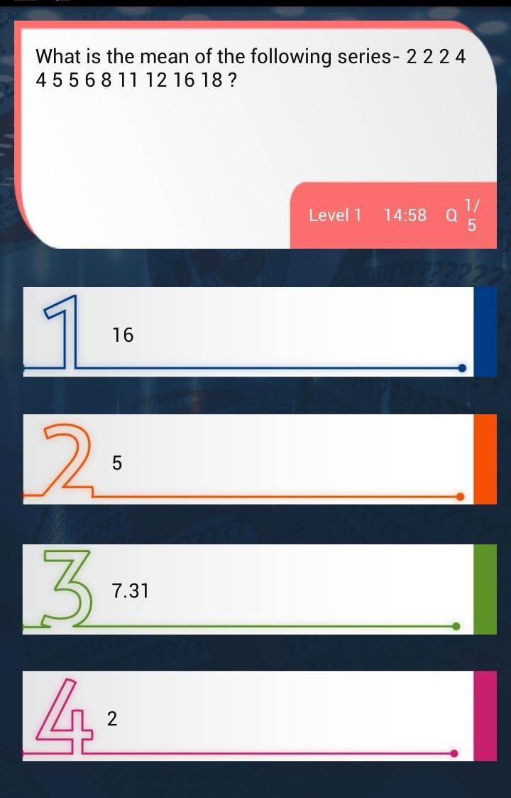 Statistics  Quiz