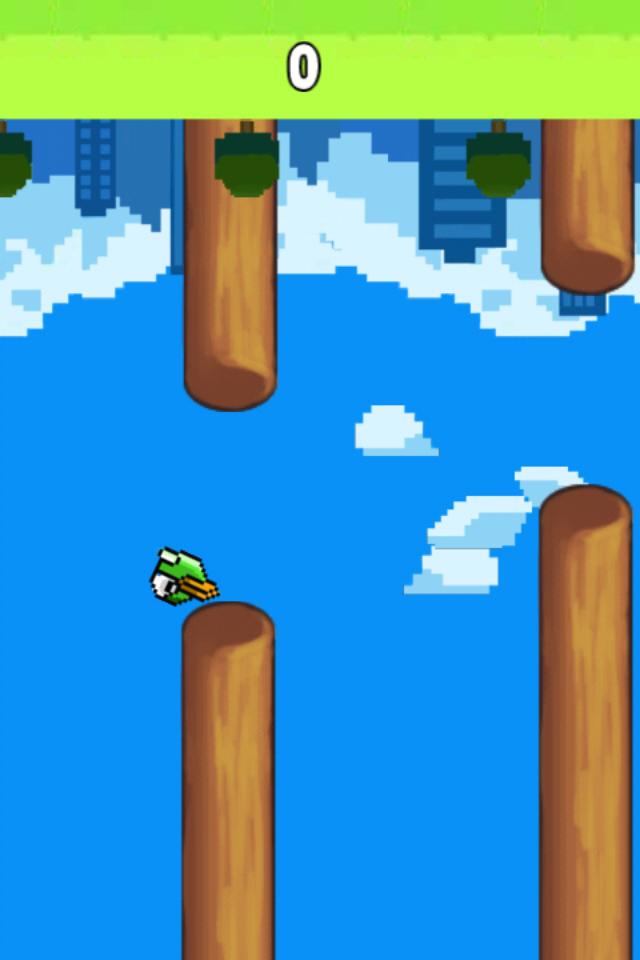 Sad Bird - clappy upside down