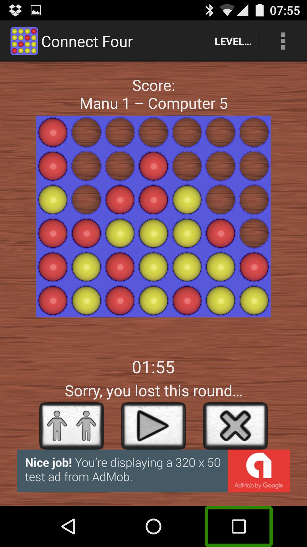 Connect 4, Four in a Line
