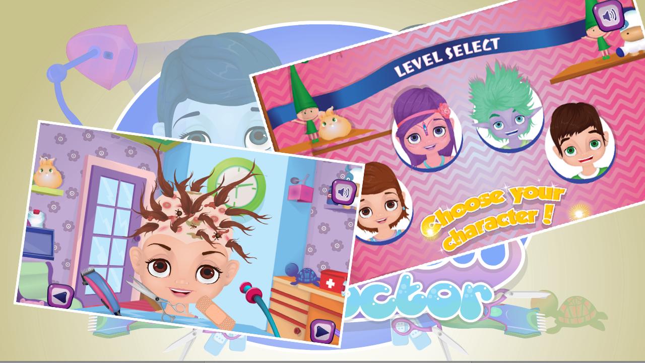 children hair doctor game