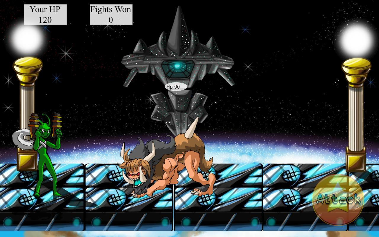 Alien Space Street Fighting