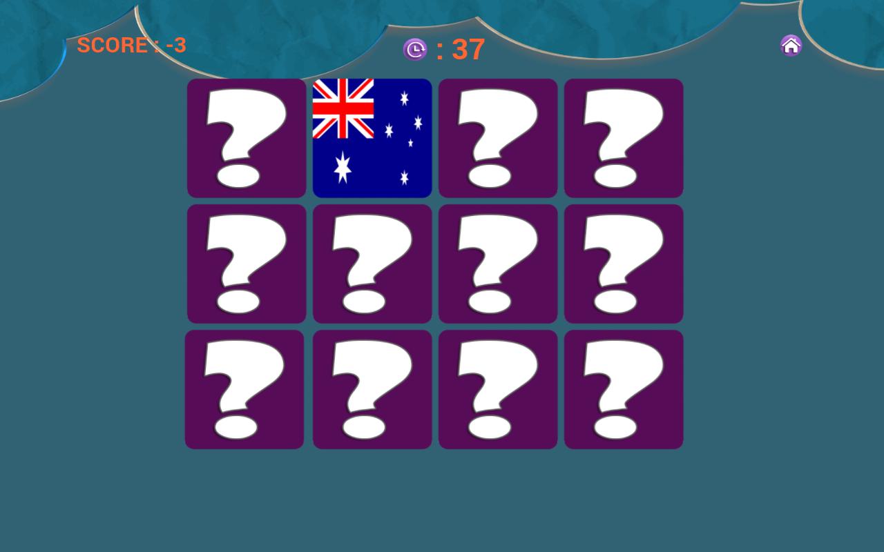 Flags Matching Game