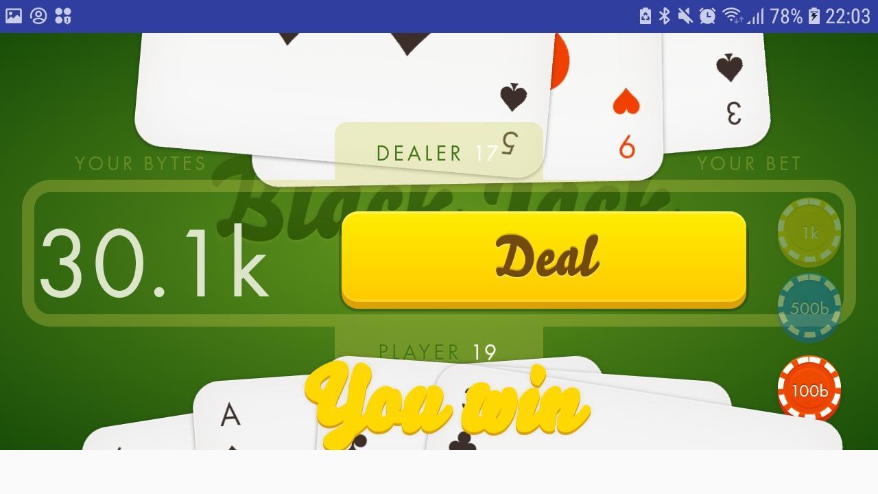 Blackjack 21 Single Deck