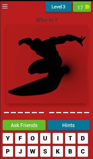 Guess SuperHeroes quiz