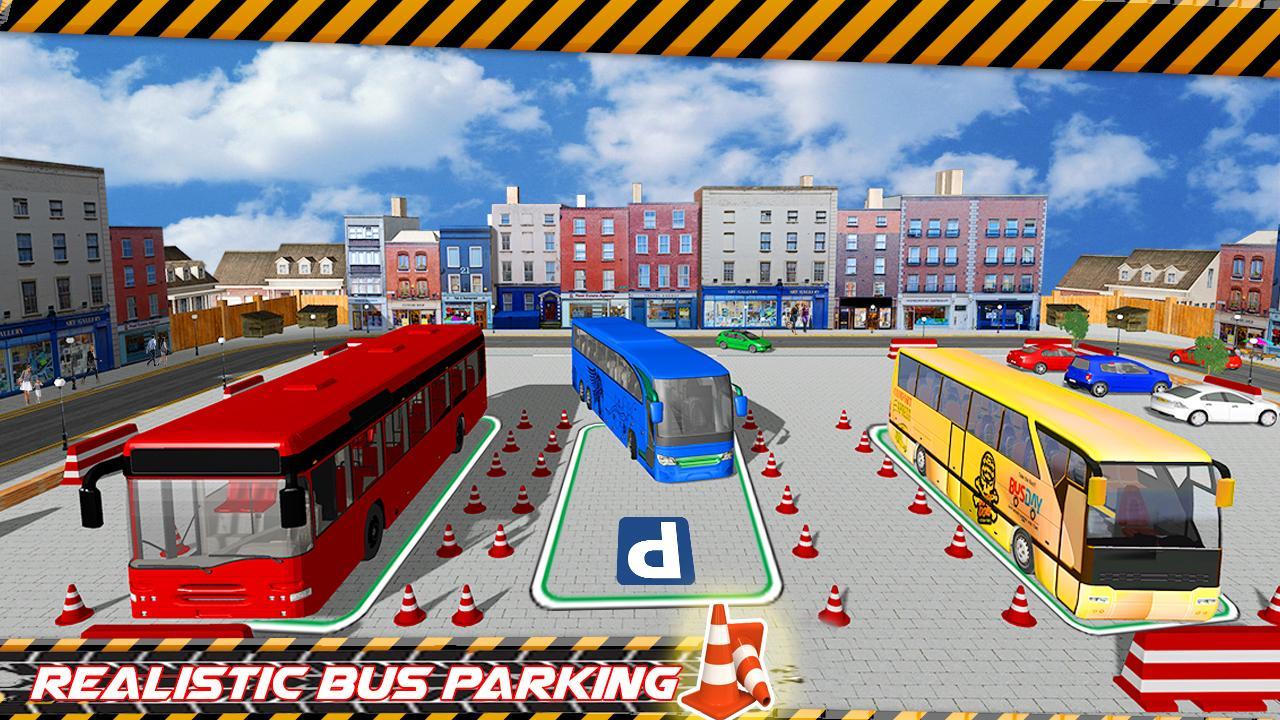 Real Coach Bus Simulator Drive City Bus Parking