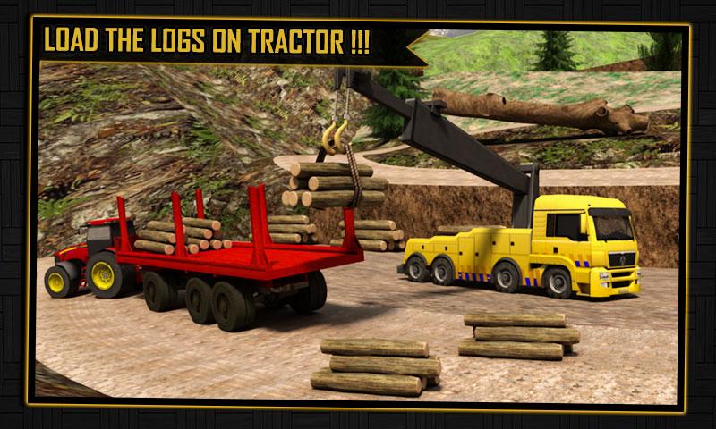 Log Transporter Tractor Crane