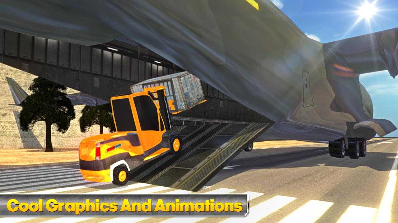 Cargo Plane Transport Truck 3D