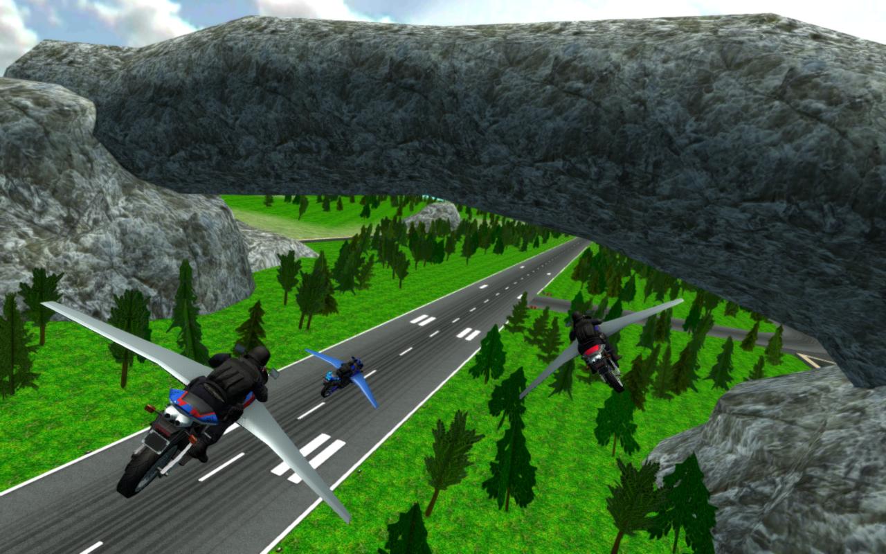 Flying Police Moto Bike SIM