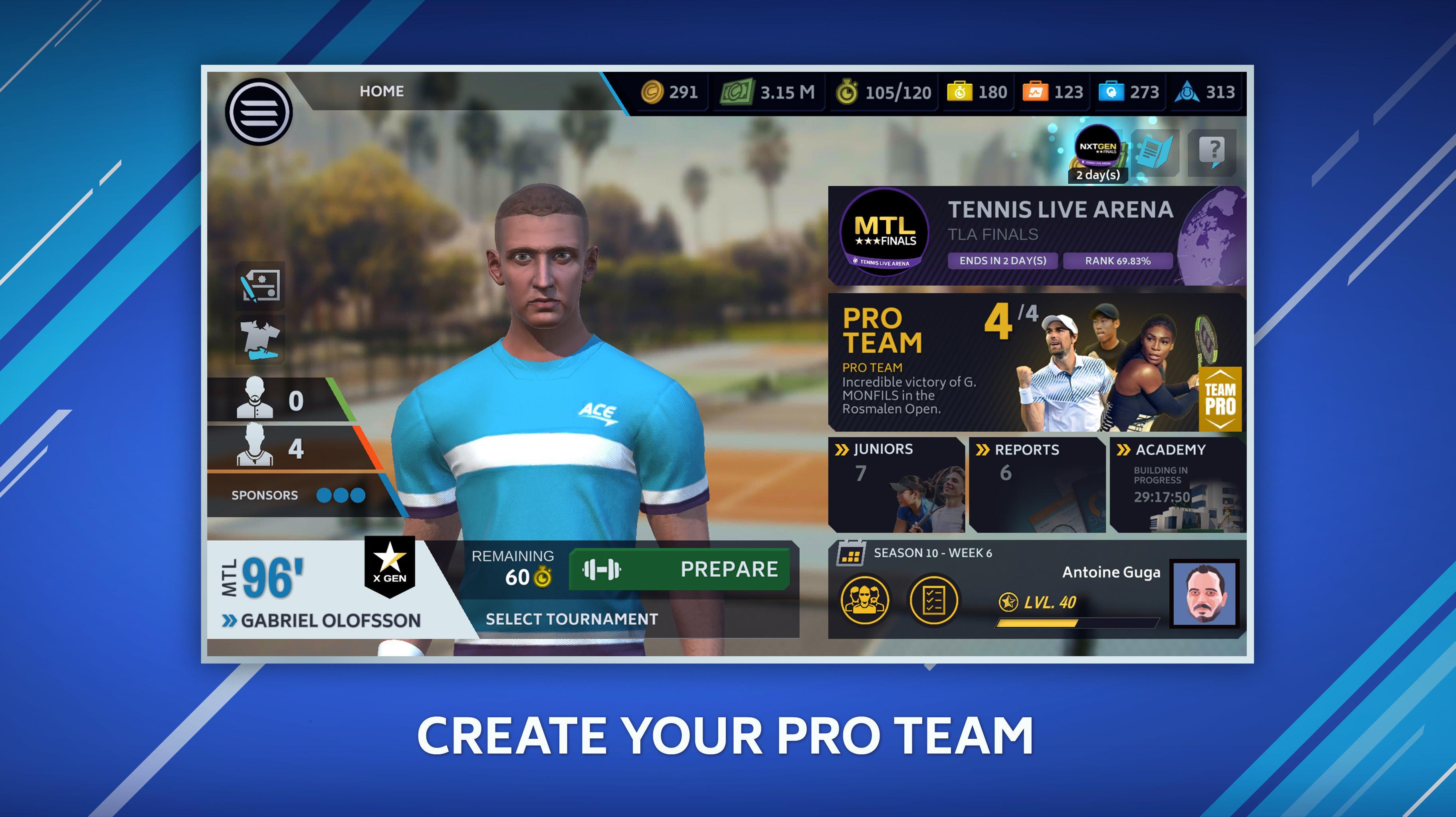 Tennis Manager Mobile