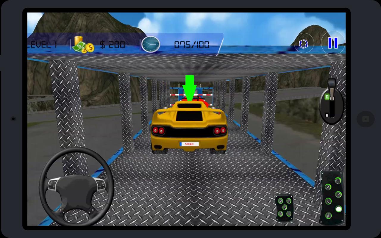 Car Transporter Truck: Parking