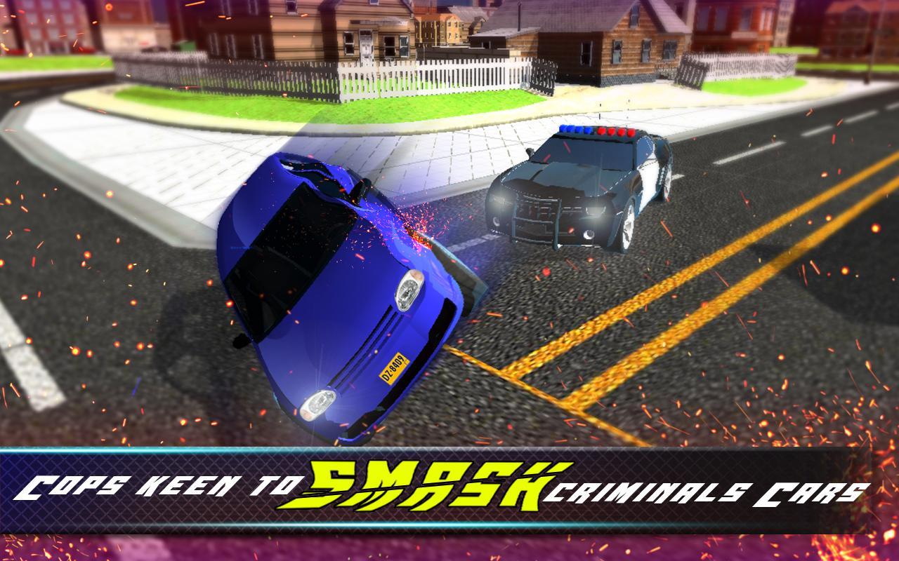 Real Police Car chase 2017: crime city simulator
