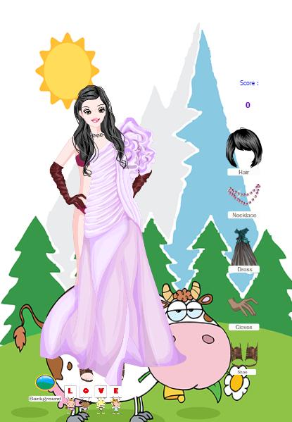 Prom dress up princess fairy