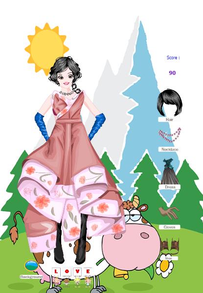 Prom dress up princess fairy