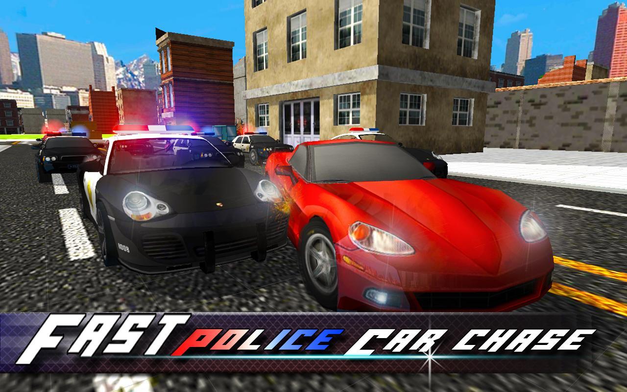 Real Police Car chase 2017: crime city simulator