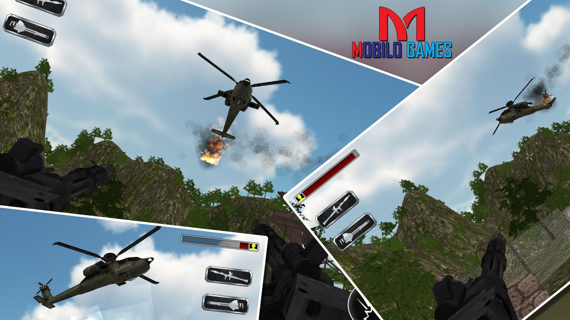 Gunship Helicopter Air Strike