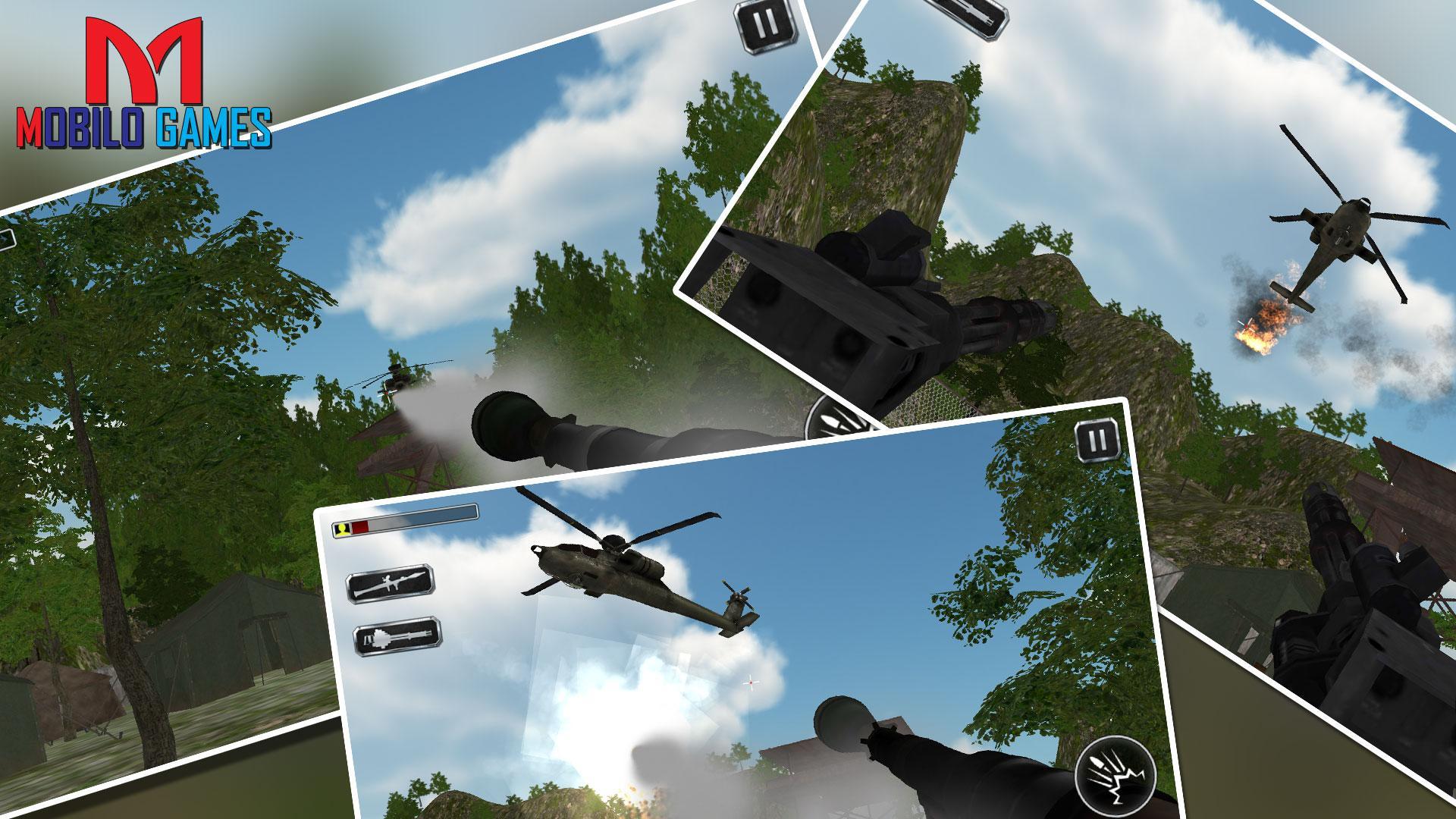 Gunship Helicopter Air Strike