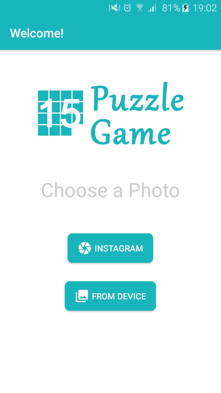 15 Puzzle Game - Photo Edition