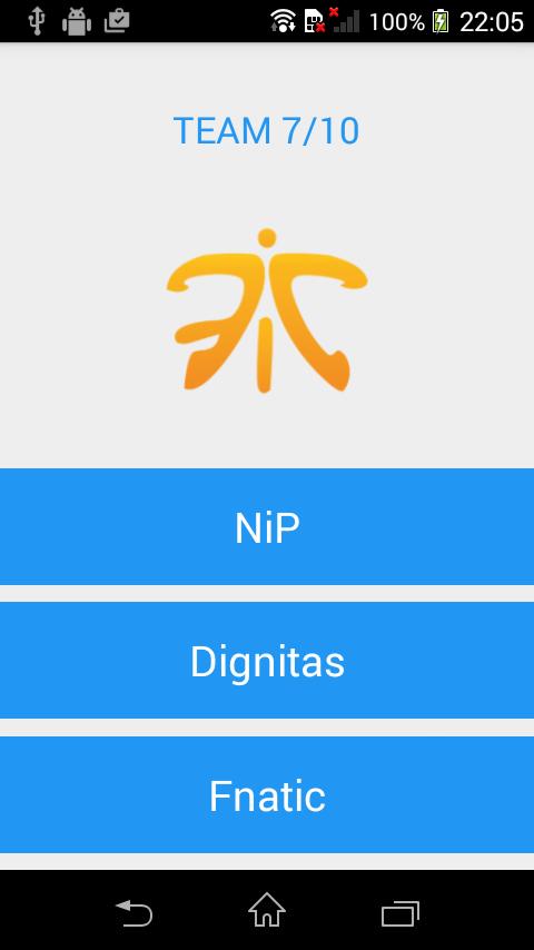 CS:GO teams QUIZ
