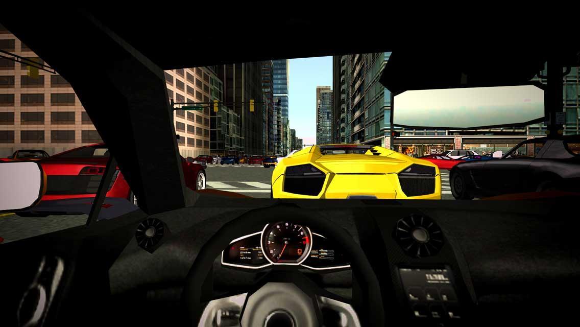 Sport Car Traffic Driving